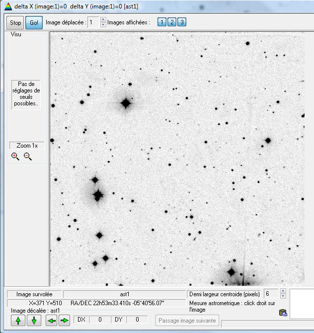 Un exemple de blink à partir des 3 images fournies