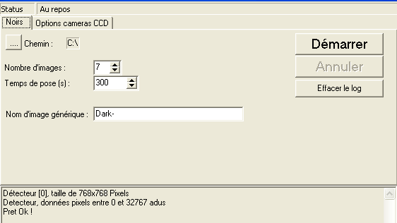 Le panel d'acquisition