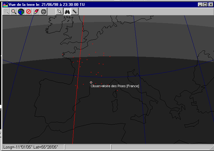 Il n'y a pas de nuit astronomique dans le nord de la France aux environs du solstice d'été !