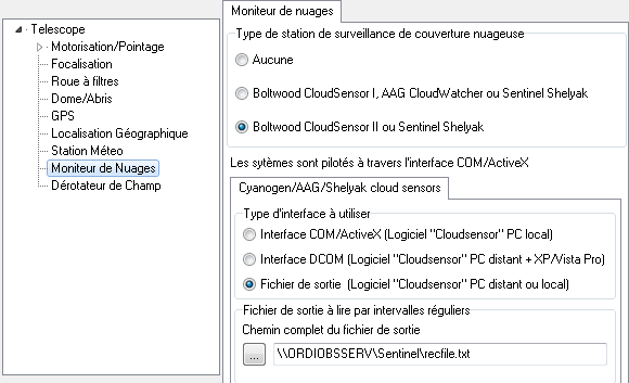 La déclaration du moniteur de nuages