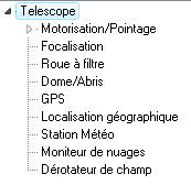 Les menus de configuration