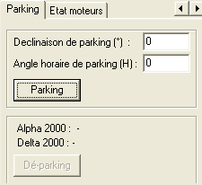 L'onglet Parking