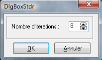 Le nombre d'itération choisi